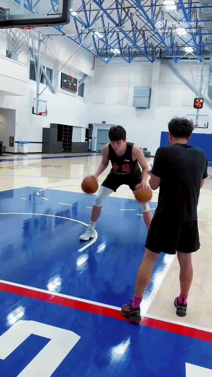 瀚森赴美日记 | 5月30日 出发去试训的早上继续练！加油瀚森！